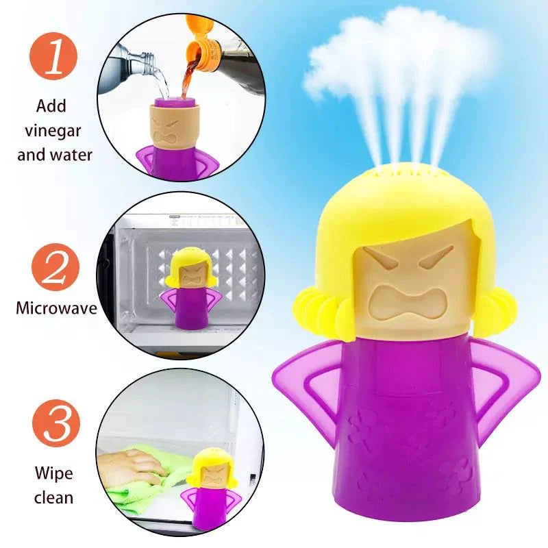 Limpiador a vapor para microondas Angry Mama